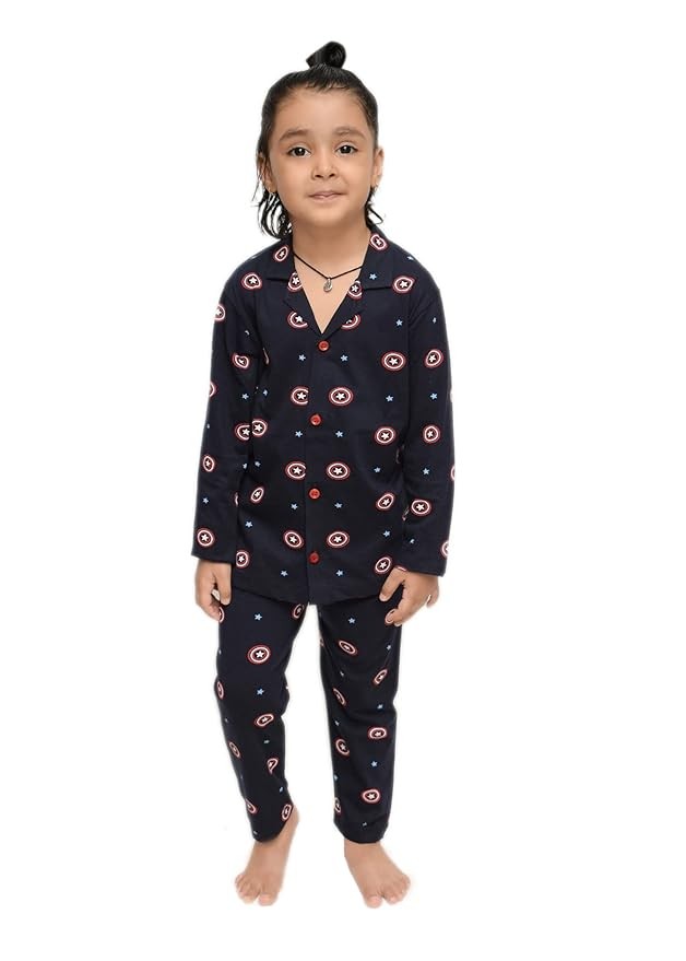 Cotton Full Sleeves Night Suit