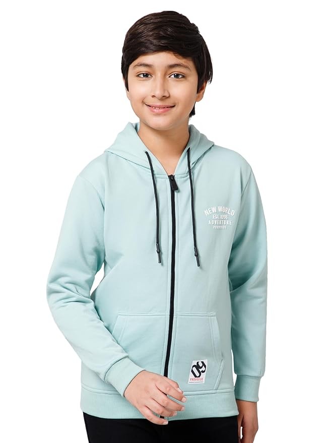 Clothing Boys Zipper Hooded Sweatshirt