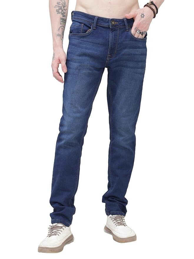 Casual Mid Rise Denim Pants