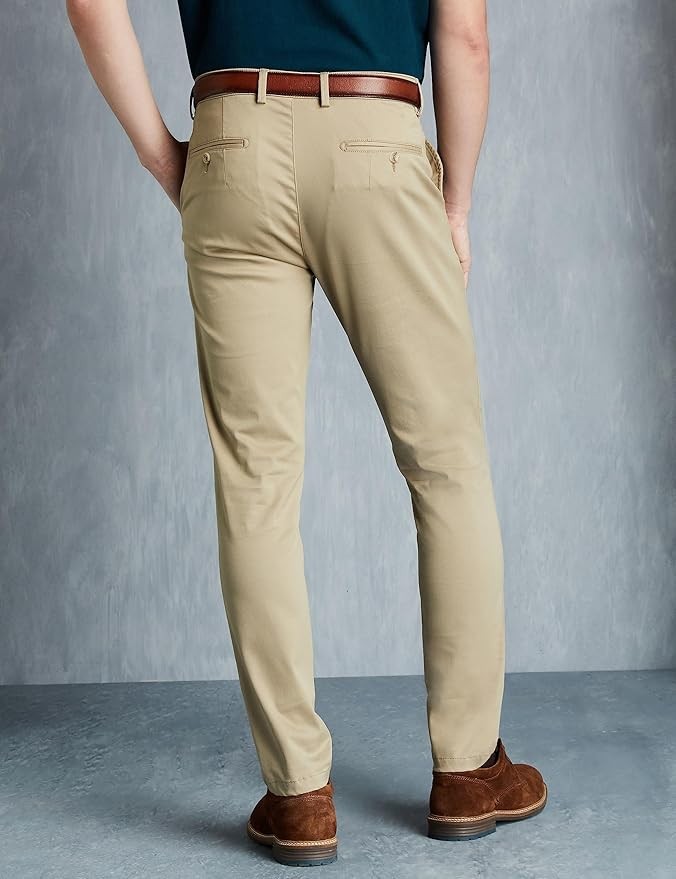 Men's Slim Fit Flexi Waist Casual Pants