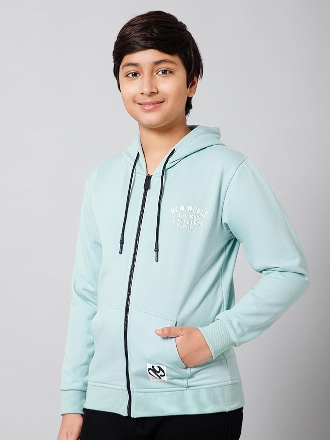 Clothing Boys Zipper Hooded Sweatshirt