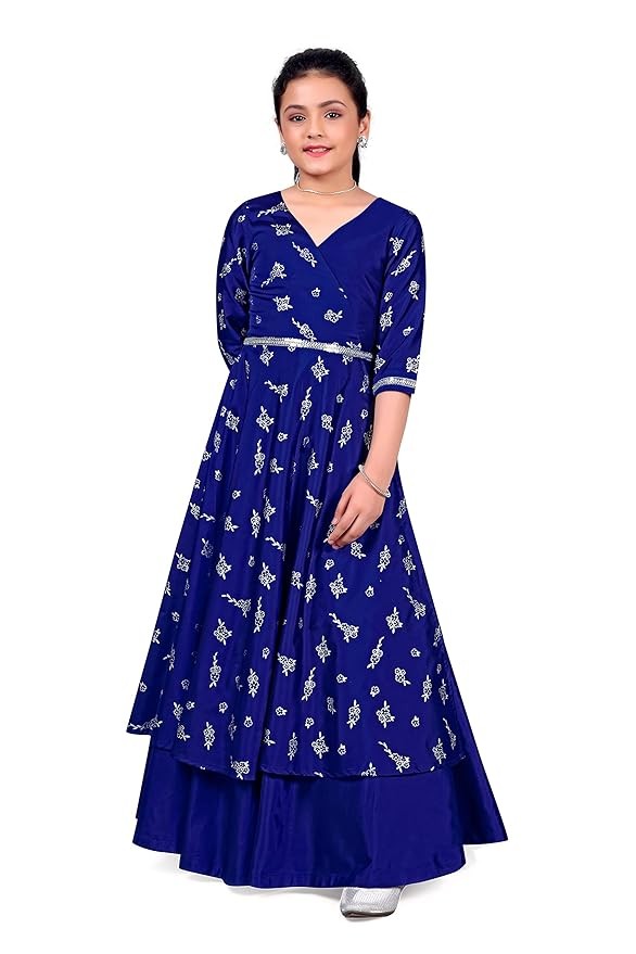 Girls Taffeta Maxi Dresses