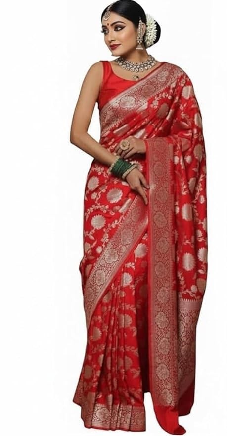 Banarasi Style Saree With Blouse