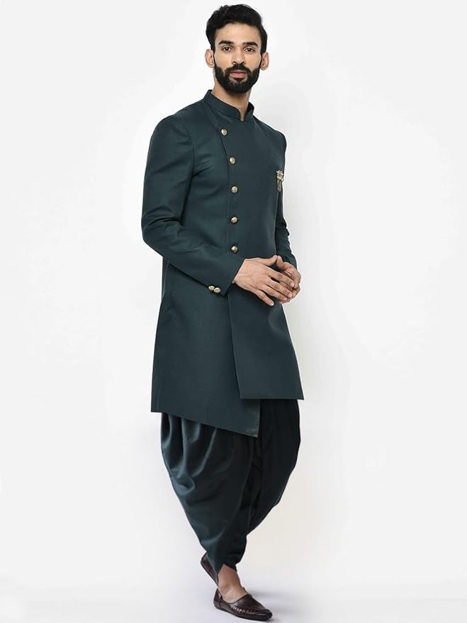 Men's Indo-Western Sherwani Dhoti Set