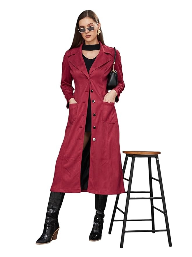 Women's V-Neck Full Sleeves Pocket Jacket