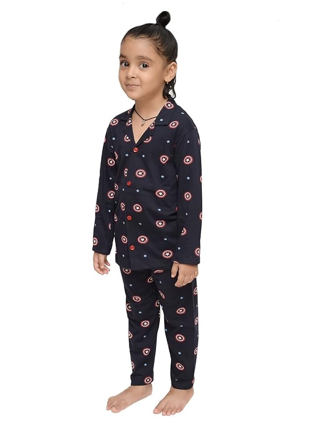 Cotton Full Sleeves Night Suit