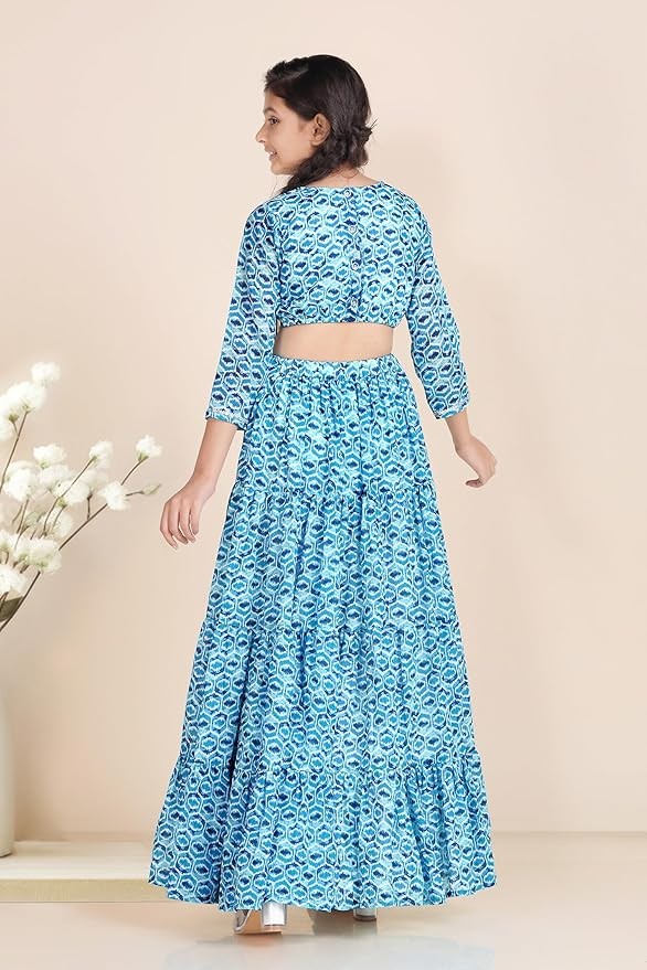 Dream Girl’s Blue Georgette Ethnic