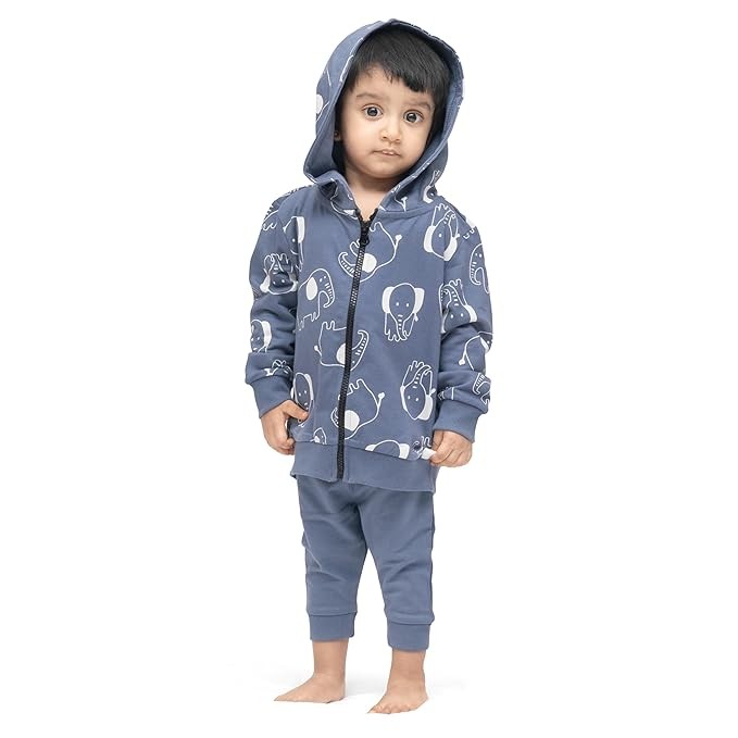 Full Sleeve Relaxed Hoodie Sweatshirt & Sweatpant