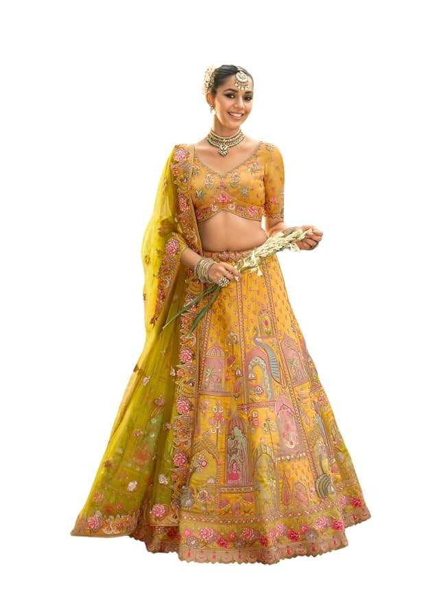 Yellow Lehenga Choli